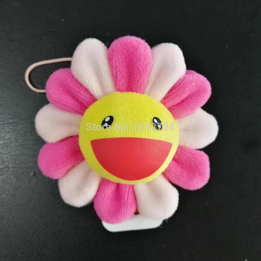 Pink 8CM Радуга Подсолнух плюшевая подвеска брошь сумка, сумка на плечо, монета с мешком фигурка игрушка TYTJ - Цвет: Pink 8CM