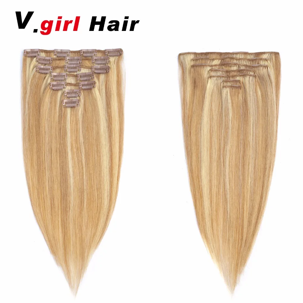 V. девушка волосы машина сделала Реми Прямой зажим для волос в Пряди человеческих