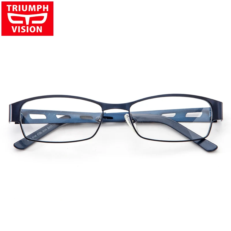 Мужские очки по рецепту TRIUMPH VISION синий металлический светильник Прямоугольная