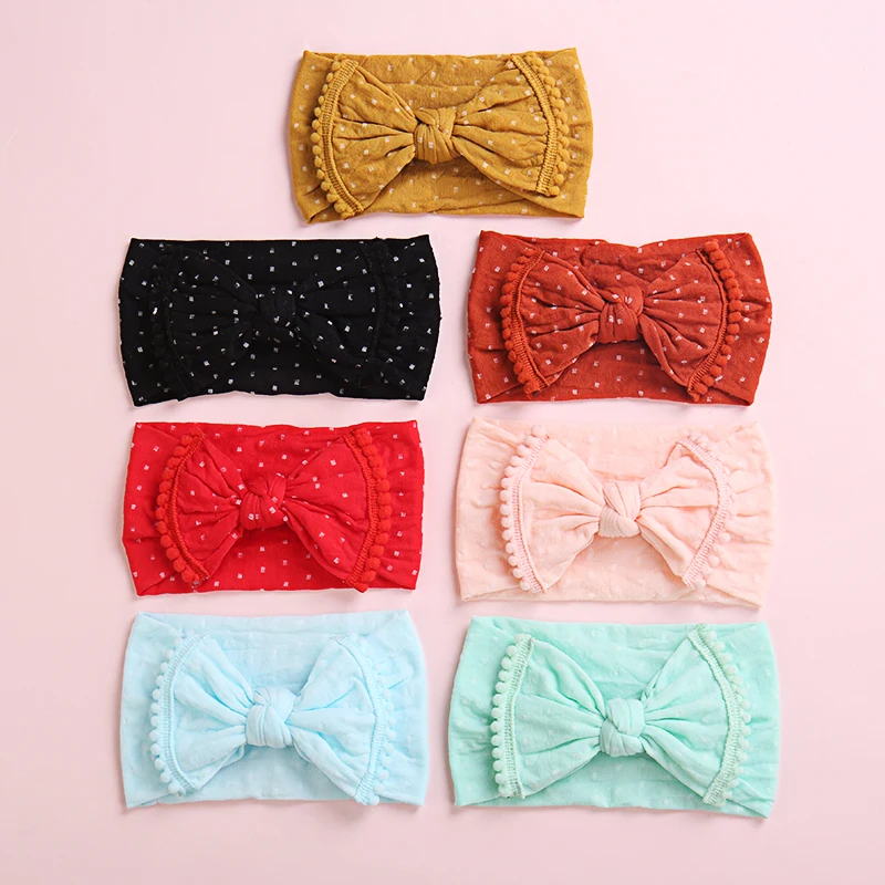 Повязка на голову в горошек для новорожденных 24 шт./лот| |