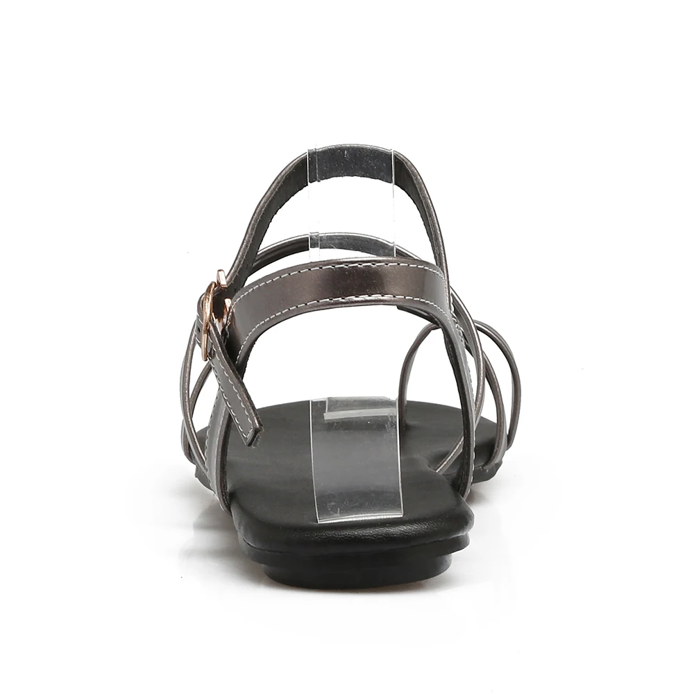 Женские легкие сандалии на плоской подошве повседневная обувь с открытым носком