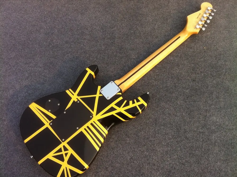 GOOD SOUND Eddie Van Halen Signature Charvel Guitar EVH electric guitar with black and yellow strip