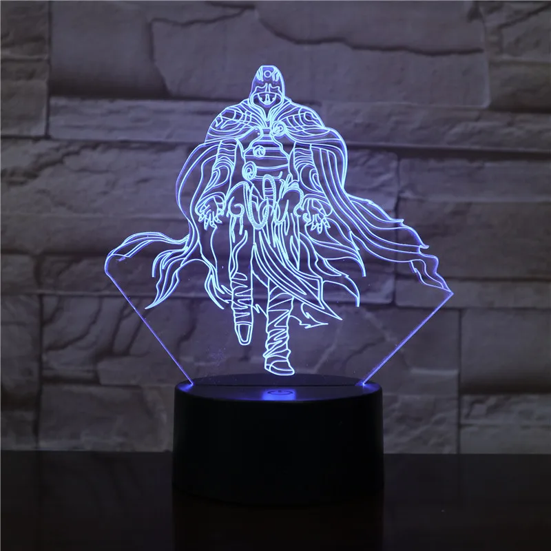 Assassins Creed Altair фигурный светодиодный ночной Светильник для детей Спальня домашний декор Цвет изменение детский ночной Светильник для ребенка ночник 3d