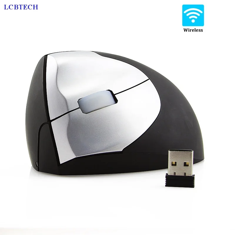 

New Wireless Vertical Mouse Ergonomic Office Computer Mice 1600DPI With USB Interface 2.4GHZ Wireless Transmission Frequency