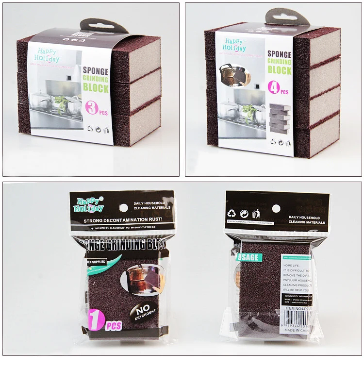 4 шт нано-губка волшебный ластик для удаления ржавчины очистка хлопок Наждачная губка меламиновая губка кухонные принадлежности очистка от накипи