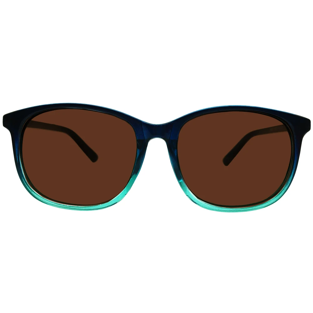 

Polarized Distance Sunglasses Myopia Oversize Shortsighted Tinted Brown Glasses -0.25 to -6.0 Mens Womens Blue Frames Gafas New!