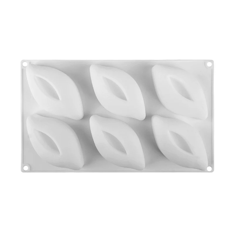 DINIWELL 6 Cavity Pea Shape Silicone Cake Mold 3D Cakes Decorating Bakeware Baking For Chiffon Mousse Pastry Dessert Moulds | Дом и сад