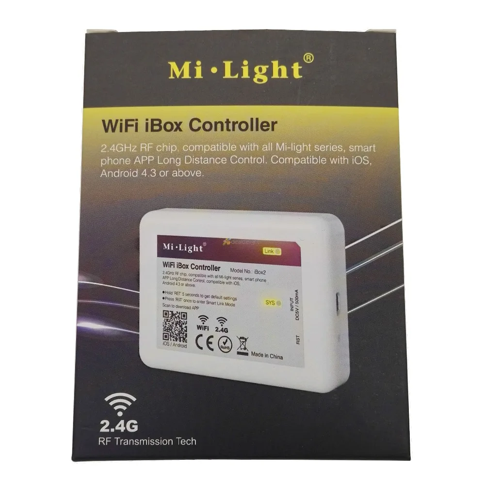 Mi. Светильник Wifi iBox2 контроллер DC5V совместим с системой IOS/Andriod Беспроводное управление приложением для CW WW RGB полосы лампы