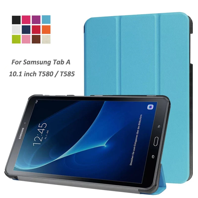 Складной чехол подставка из искусственной кожи для Samsung Galaxy TAB A 10 1 дюйма T580
