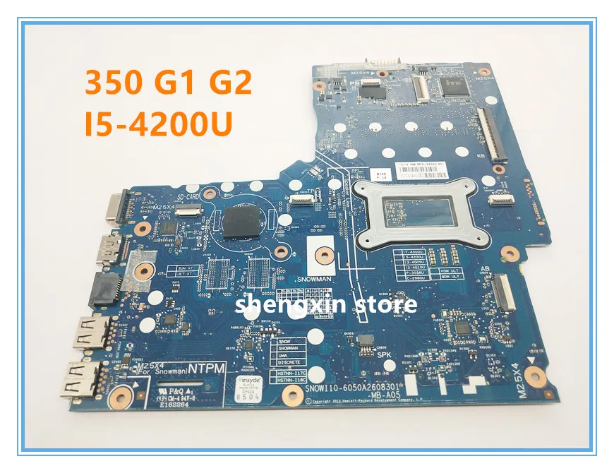 Материнская плата для ноутбука hp 350 G1 G2 телефон 758029 001 Тест 100%|Материнские платы| |