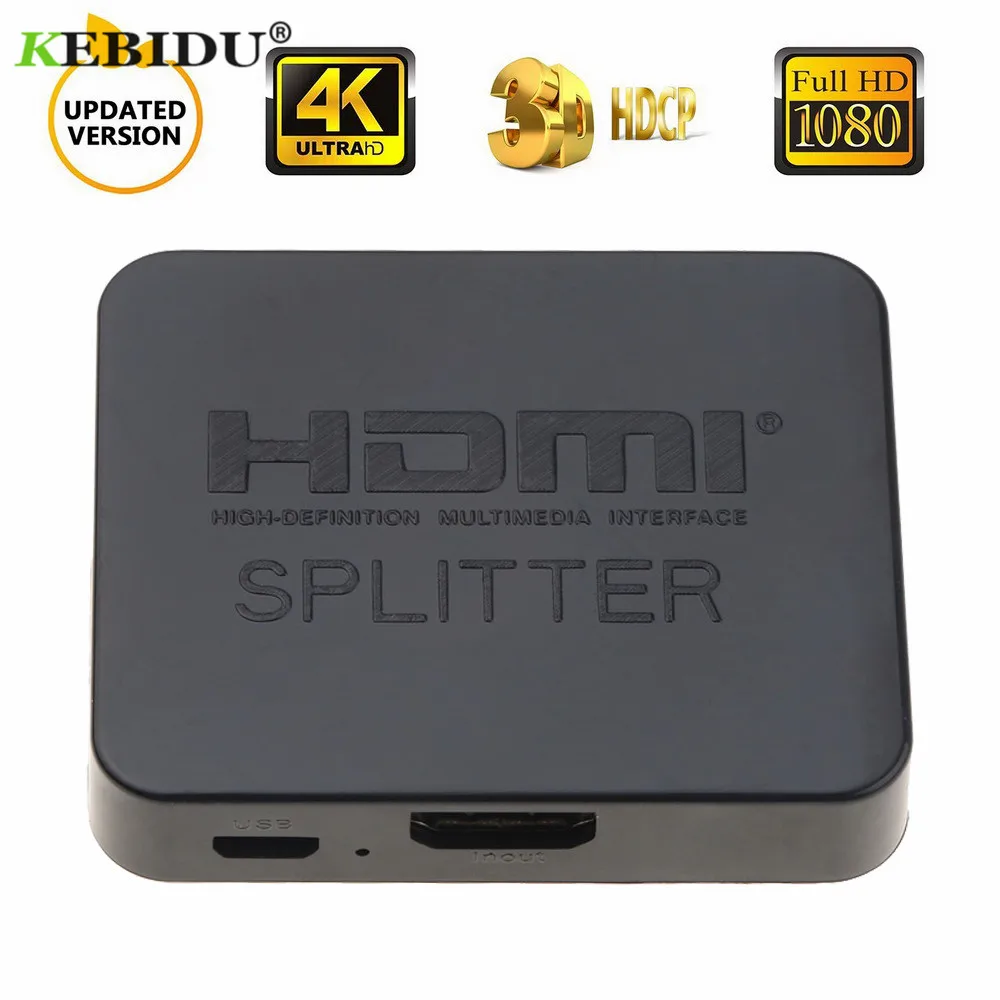 Full HD 1080p 4K HDMI-совместимый сплит-коммутатор совместимый с HDMI 1x2 сплит 1 вход 2 выхода