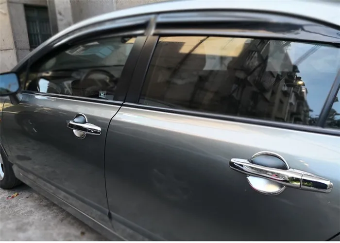 Хромированные дверные ручки крышки чашка чаша Накладка для Honda Civic 2006 2007 2008 2009 2010 2011 Автомобильные аксессуары