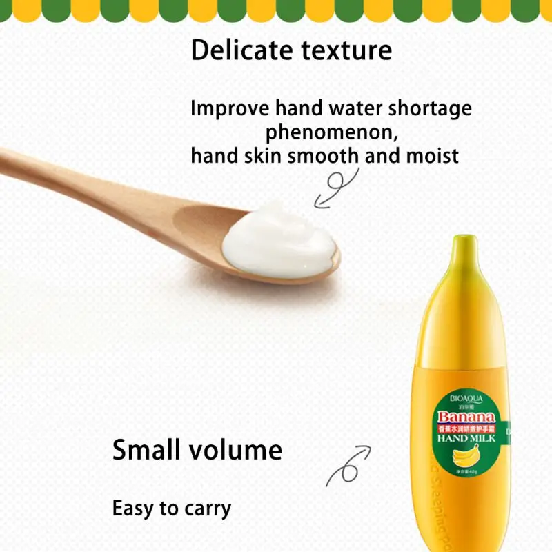 40 г женский крем для рук защита кожи банановое молоко увлажняющий питающий