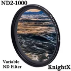 Фейдер KnightX ND2 к ND1000, переменный ND-фильтр, настраиваемый для canon sony nikon 1300d d5100 d3300, фотография 52 мм 58 мм 67 мм