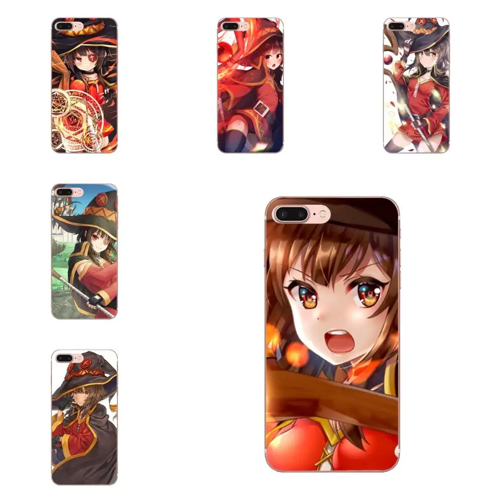 Для Xiaomi Mi3 Mi4 Mi4C Mi4i Mi5 Mi 5S 5X 6 6X A1 Max Mix 2 Note 3 4 Painted Konosuba Megumin Kono Subarashii Sekai Ni
