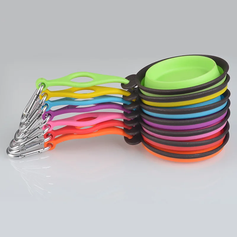Portable Collapsible Silicone Cat Dog Pet Feeding Bowl Water Dish Feeder 7 color | Дом и сад