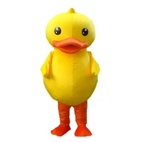 high guality of the yellow duck mascot costume adult free shipping