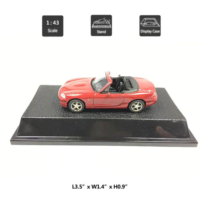HOMMAT 1:43 Mazda MX-5, конвертируемая спортивная модель автомобиля, литая модель игрушечного автомобиля, Коллекционная модель автомобиля, Подарочные игрушки для мальчика