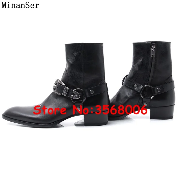 Коричневые Замшевые мужские ботильоны модные ботинки на молнии сбоку обувь для