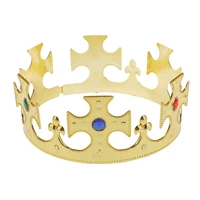 novelty golden plastic kings queens crown royal fancy dress party costume hat for kids girls birthday party wear hat headwear%e3%80%81