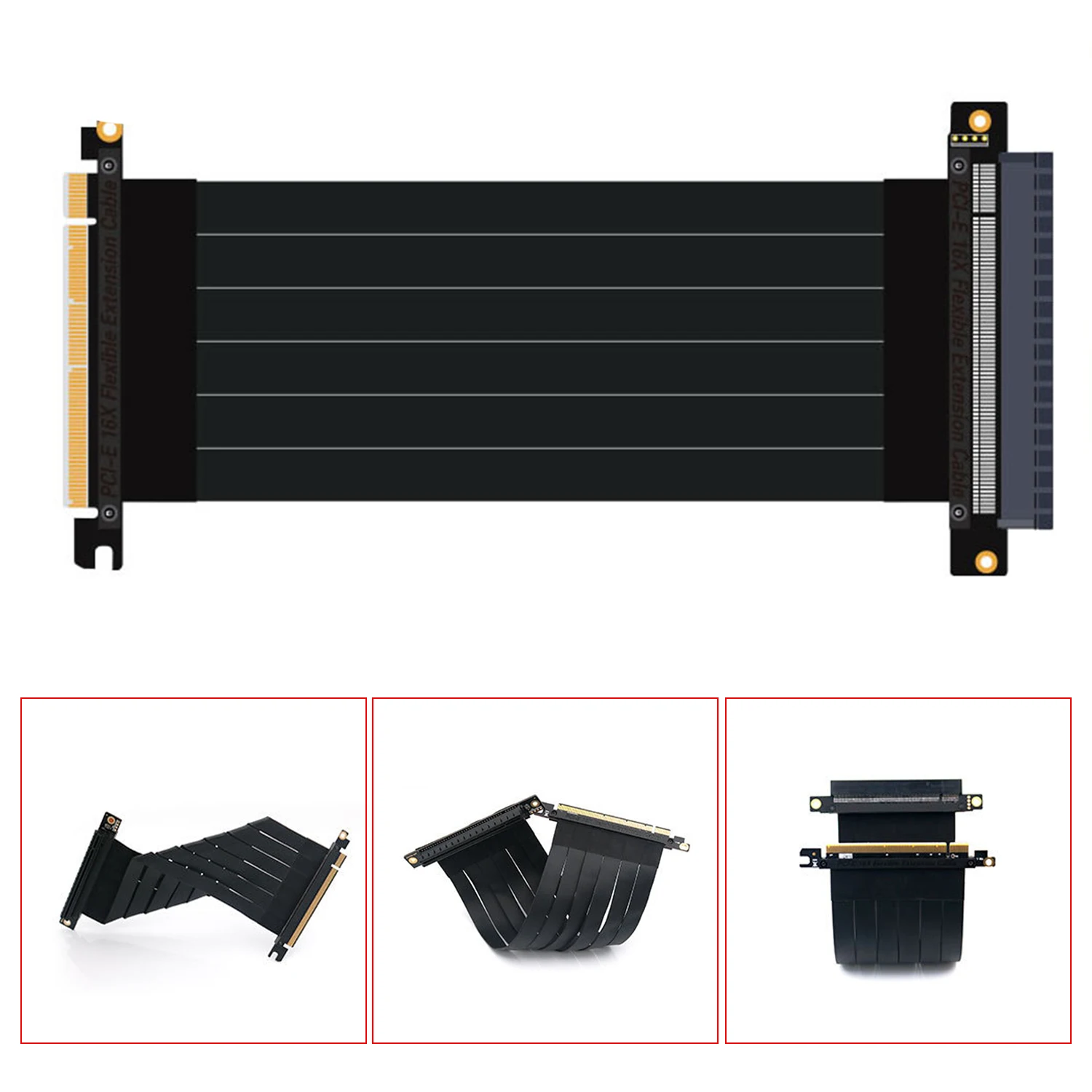 Ubit новый PCI Express PCIe3.0 16x гибкий кабель с ПВХ изоляцией расширение карты Порты и