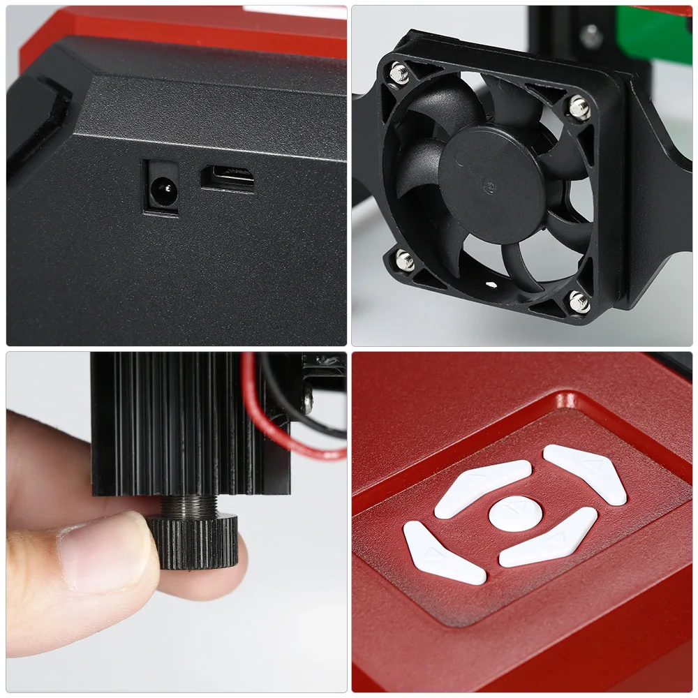 KKmoon 3000 mW USB Настольный лазерный гравировальный станок DIY CNC Лазерный