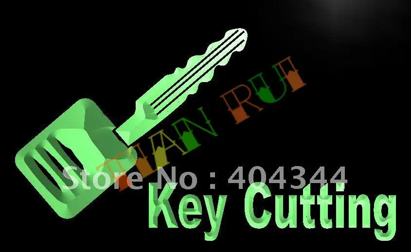 

LB158- OPEN Key Cutting Cut Display NEW Light Sign