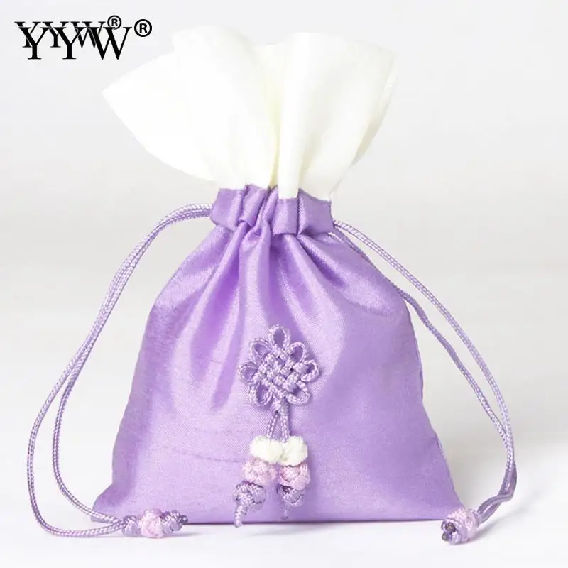 

YYW 1PC Jewelry Bags Pouches Cotton Fabric Bags Christmas Wedding Party Gift Bags Candy Jewelry Packaging Organza Bags & Pouches