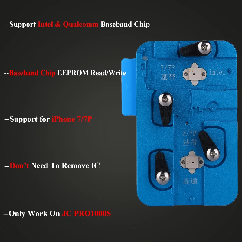 JC PRO1000S Baseband EEPROM IC чип программист чтение записи для iPhone 7 7P Инструменты
