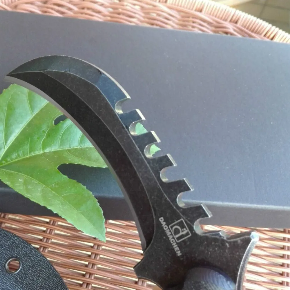 Тактический нож Karambit для кемпинга, выживания, охотничьи ножи, многофункциональные инструменты, D2 лезвие, охотничьи ножи в подарок