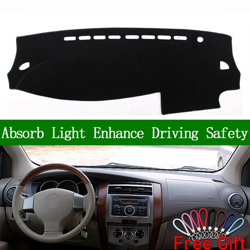 

For Nissan GENISS 2006 Dashboard Cover Sun Shade Non-slip Dash Mat Pad Carpet Car Stickers Interior Accessories