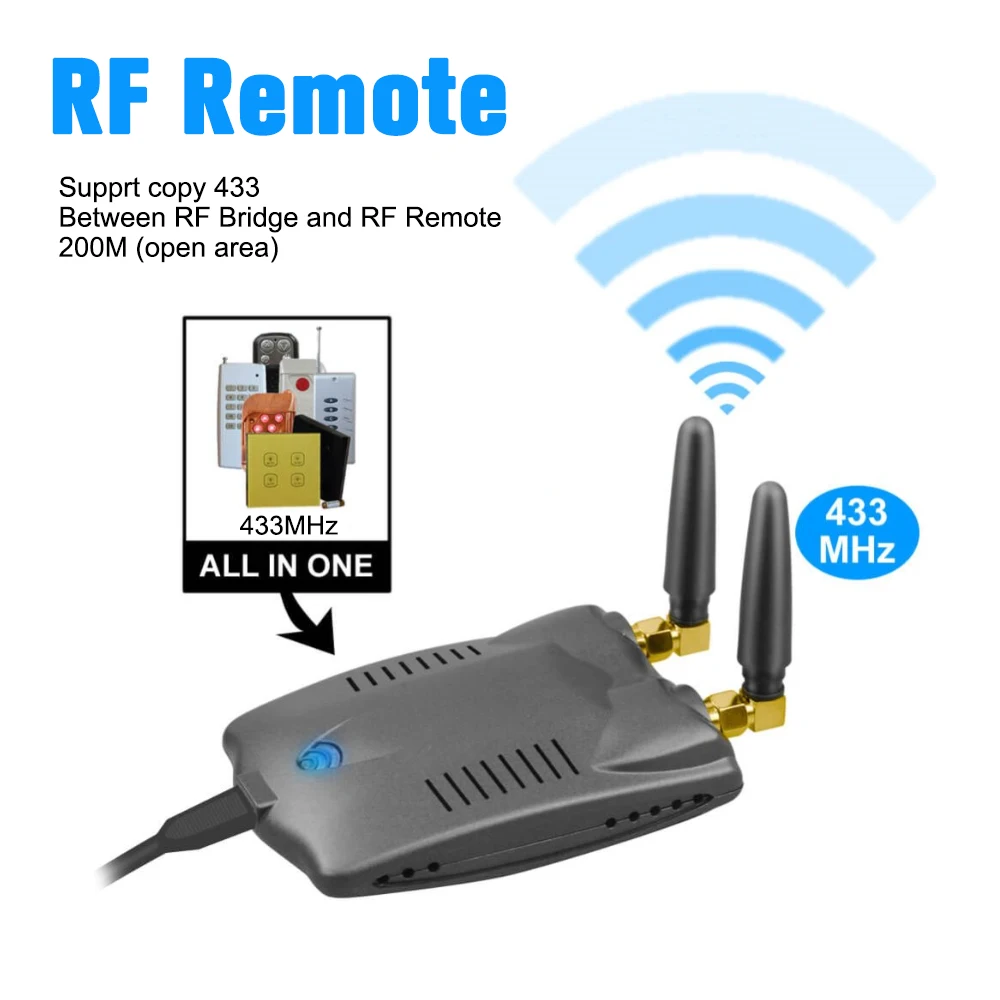

eWeLink RF Bridge Smart Home Automation Module Wifi Wireless Switch Universal Timer DIY Convert 315/433MHz