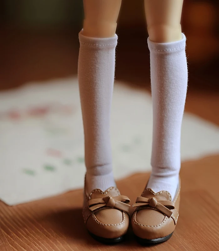 D01-P313 children handmade toy 1/4 1/3 Doll Accessories BJD/SD doll Multi-color shallow Student shoes 1pair | Игрушки и хобби