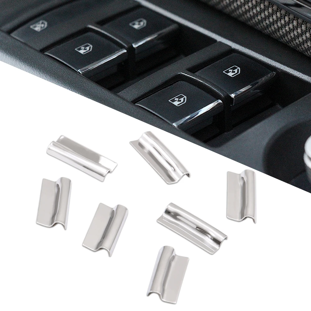 Лидер продаж 7 шт./лот наклейка на кнопки переключения автомобильных окон