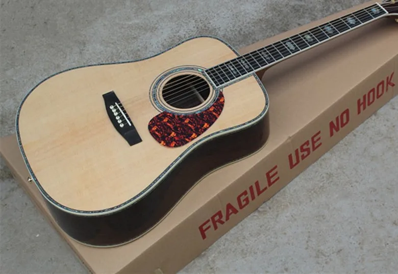 only guitar Качество AAA Firehawk 41 ''Твердые Spurce Топ инкрустация гриф из черного дерева акустической гитары может добавить Fishman EQ - Цвет: only guitar