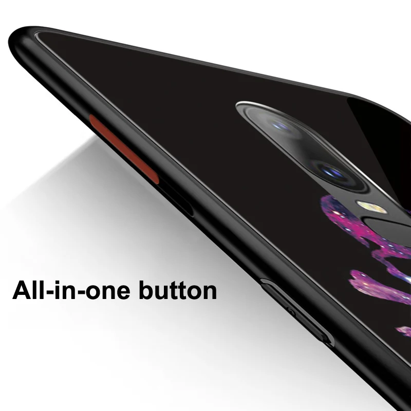 Чехол для Oneplus 6, Роскошный чехол для телефона из закаленного стекла, чехлы для Oneplus6 1+ 6 One plus 6 Capa A6000, Защитные Чехлы