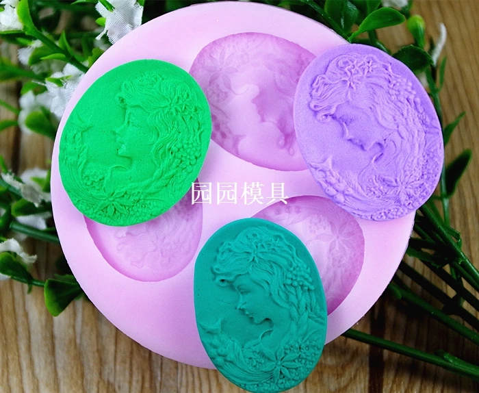 

F187 головка портретная силиконовая форма для помадки камедь паста торт украшение торт Топпер форма