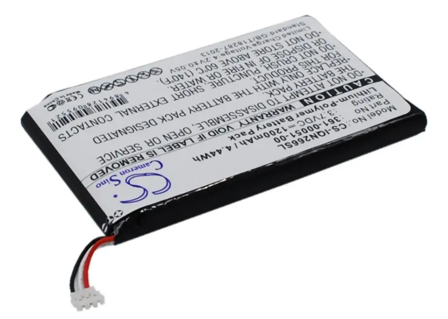 Аккумулятор Cameron Sino 1200 мАч для GARMIN Nuvi 2460LMT 2660LMT 2669LMT 361-00051-00 361-00051-01 361-00051-02 |