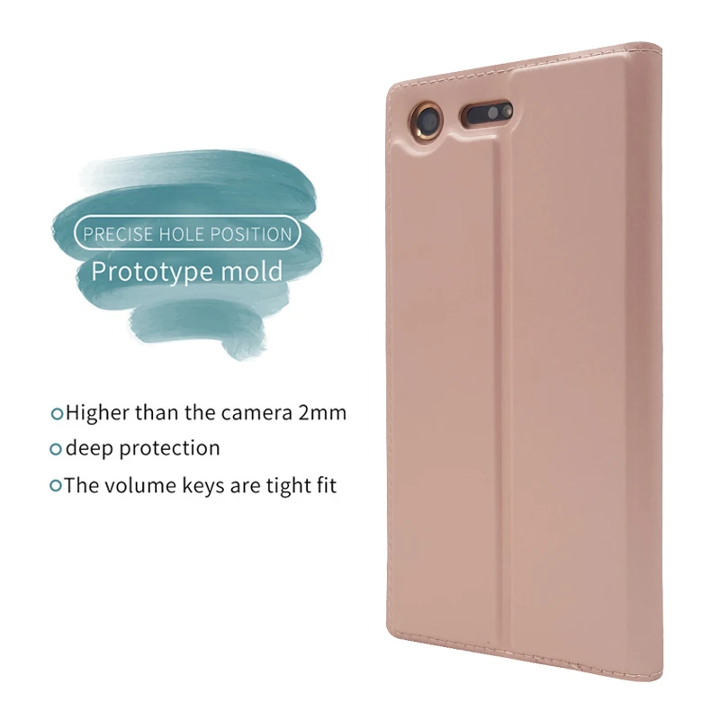Чехол книжка для Sony Xperia XZ Premium XZ1 из ПУ кожи|Бамперы| |