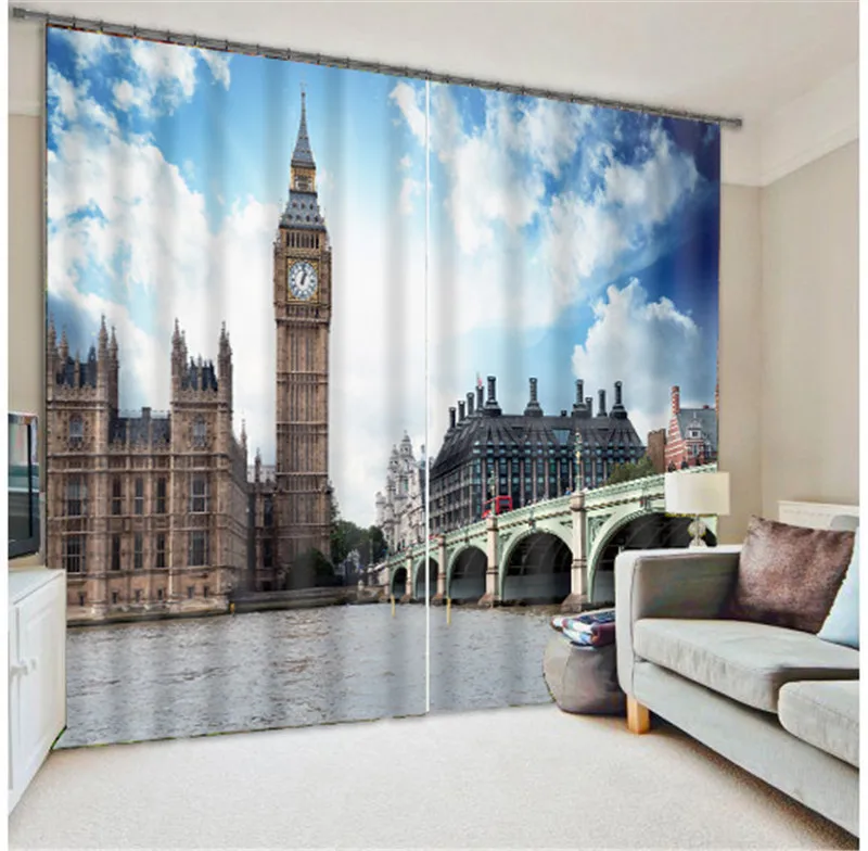 Роскошные 3D занавески драпировки для гостиной офиса гостиницы дома настенный