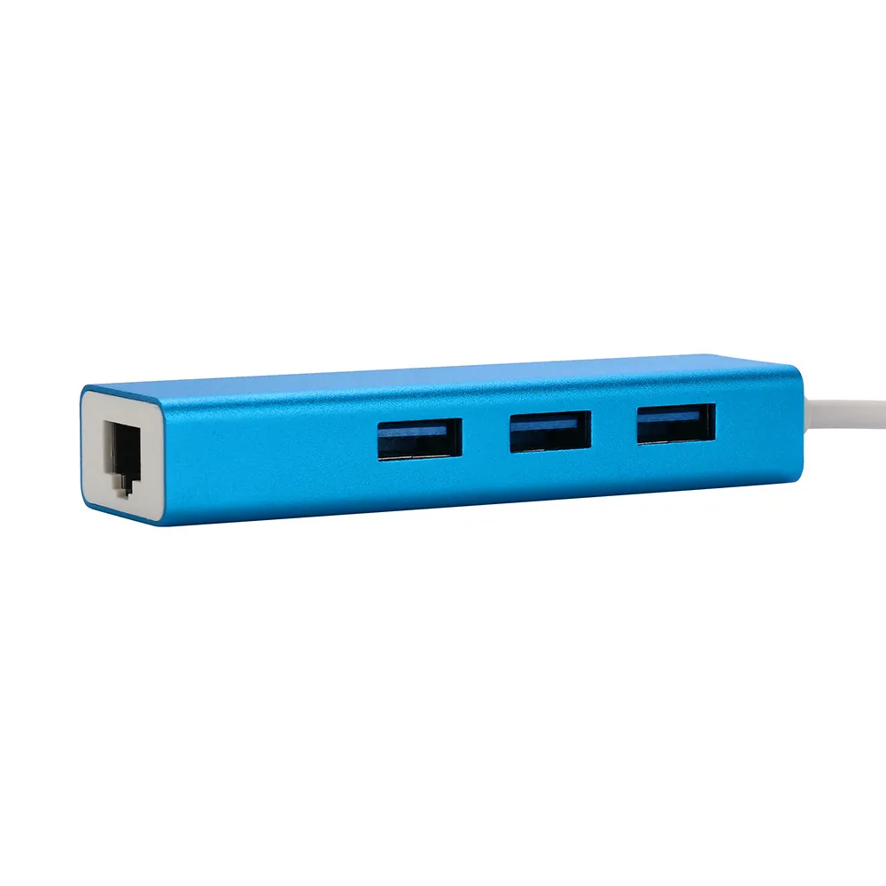 CARPRIE 3-Порты и разъёмы USB 3,0 концентратор и USB 3,0 Rj45 до 10/100/1000 Мбит Fast Ethernet LAN 6J13 Прямая