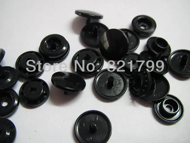 Бесплатная доставка 20 комплектов черная защелкивающаяся Кнопка KAM B5 для шитья