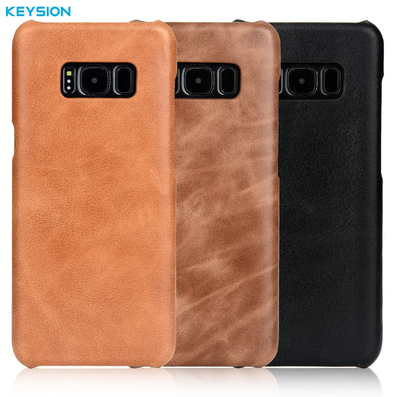 Роскошный Ретро Чехол KEYSION из воловьей кожи для Samsung S8 Plus чехол телефона