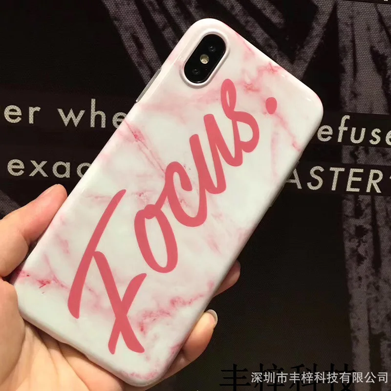 Cuptakes for iPhone X Case Luxury Gold IMD Soft Silicone Marble Love Letter TPU Phone Cases iPhoneX Cover Apple 10 Coque |