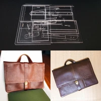 1set diy acrylic leather template home handwork leathercraft sewing pattern tools accessory handbag laptop bag 360x250x20mm