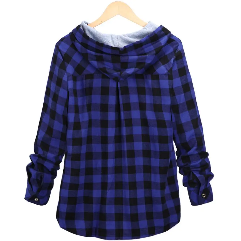 Baharcelin 4XL 5XL на осень и зиму блузка с длинным рукавом капюшоном женские рубашки
