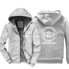 Толстовка Зимняя с капюшоном, 101-й стиль, ветеран ВДВ спецназа, военная, двухсторонняя, в стиле хип-хоп