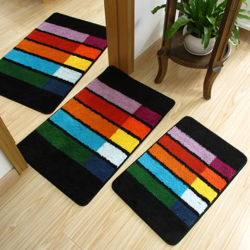 Коврик под дверь ручной работы для пола Ванная комната дешевые Нескользящие