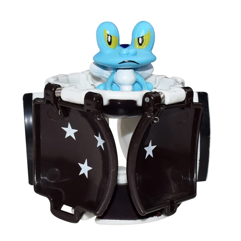 4 стиля покебол(7 см)+ 1 фигурка аниме(4-5 см) внутри фигурки Пикачу Pocket Monster Ball Figure Toys для детей# B