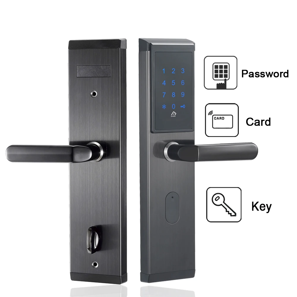 

Smart Electronic Password Door Lock Digital Touch Screen Combination Door Lock Keyless 13.56mhz Key Card Door Lock For Home